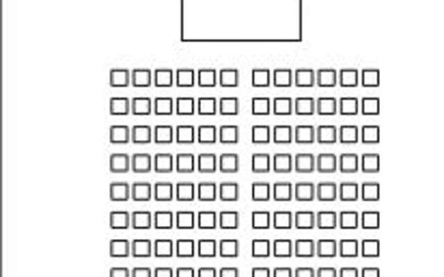 Forest of Arden near Birmingham theatre layout icon showing stage and rows of seats for conference setup